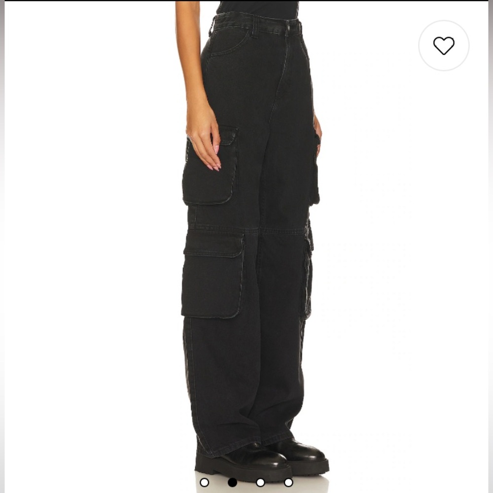 NWT Dr. Denim Donna Multi Utility Cargo Pocket high waist straight baggy Jeans